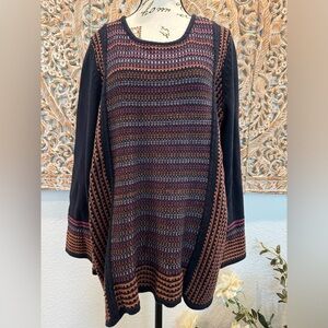 Woman Within Multicolor Sweater- size L(18-20)